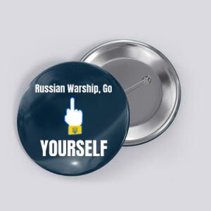 Russian Warship Go F**K Yourself Middle Finger Ukraine Button