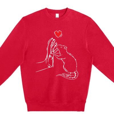 Rat Women Girl Boy Premium Crewneck Sweatshirt