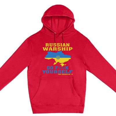 Russian Warship Go F Yourself Premium Pullover Hoodie