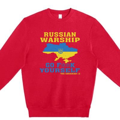 Russian Warship Go F Yourself Premium Crewneck Sweatshirt