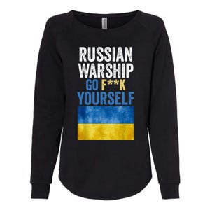 Russian Warship Go F Yourself, Russian Warship Go Fuck Yourself Womens California Wash Sweatshirt