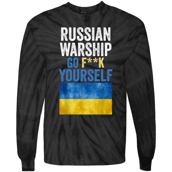 Russian Warship Go F Yourself, Russian Warship Go Fuck Yourself Tie-Dye Long Sleeve Shirt