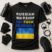 Russian Warship Go F Yourself Cooling Performance Crew T-Shirt