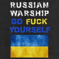 Russian Warship Go F Yourself Adult Drive Performance Visor