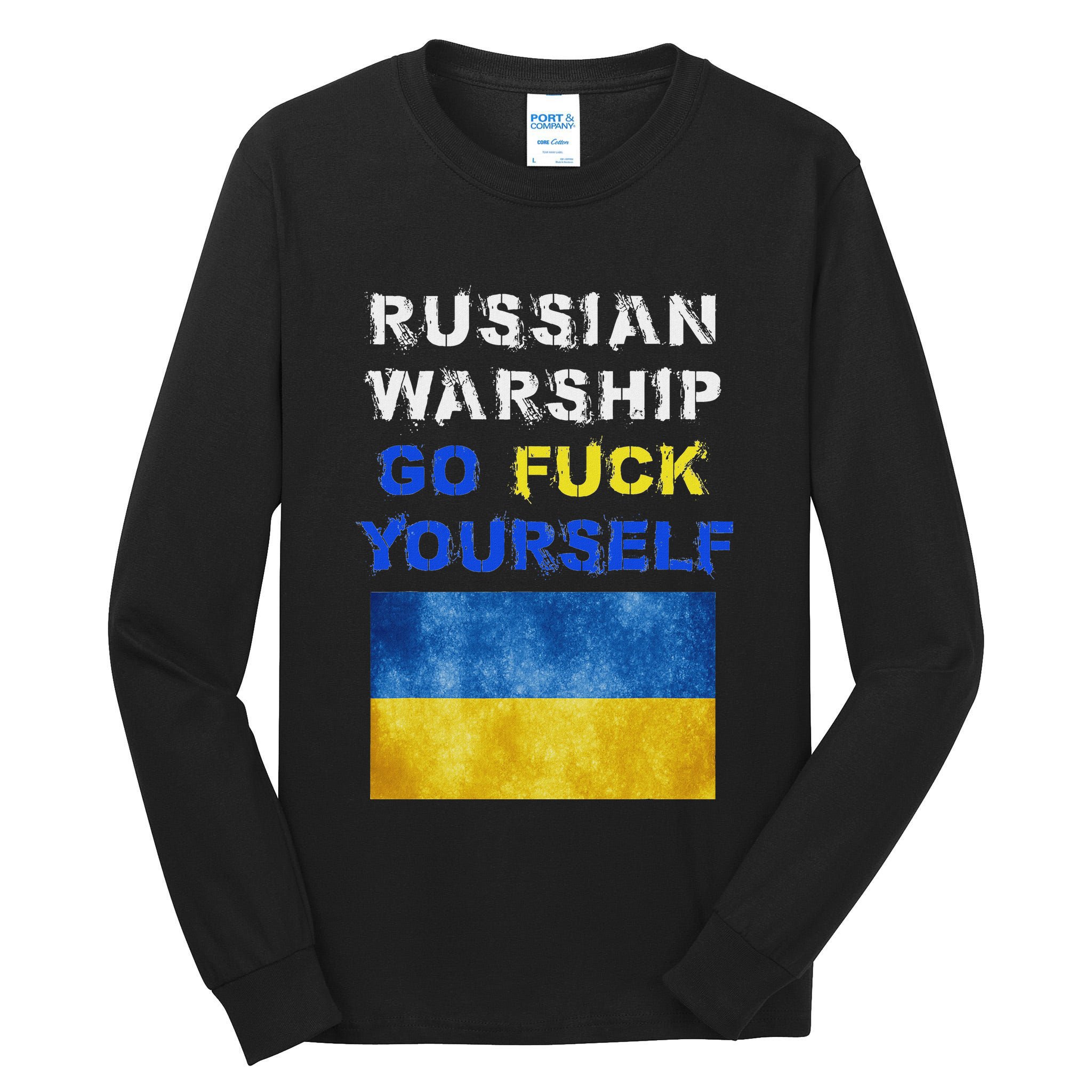 Russian Warship Go F Yourself Tall Long Sleeve T-Shirt