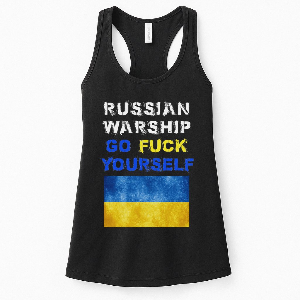 Russian Warship Go F Yourself Womens Tank Top