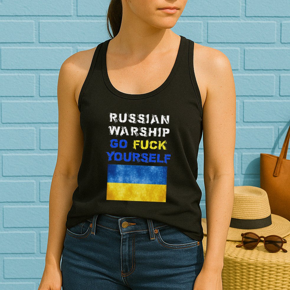 Russian Warship Go F Yourself Womens Tank Top