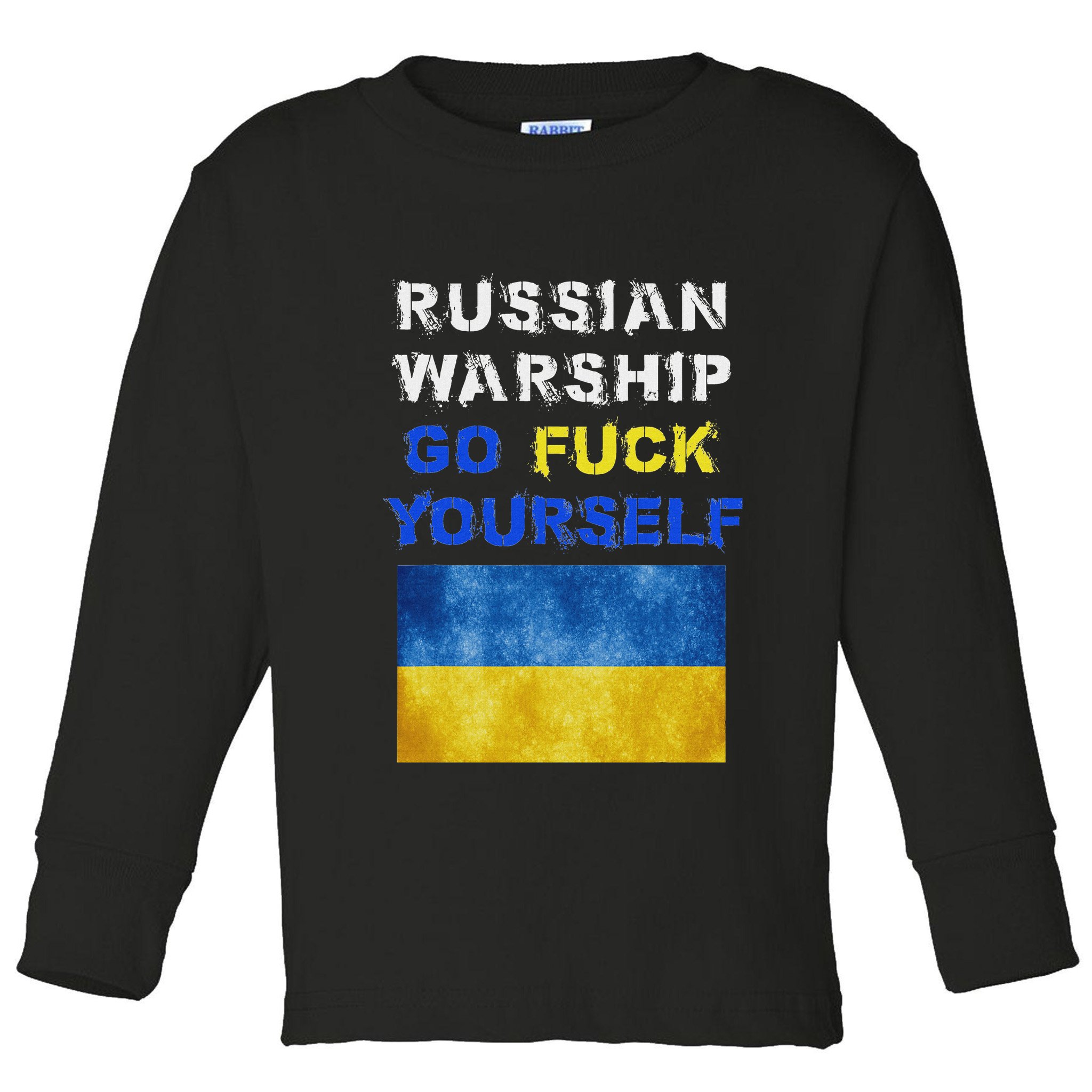 Russian Warship Go F Yourself Toddler Long Sleeve Shirt
