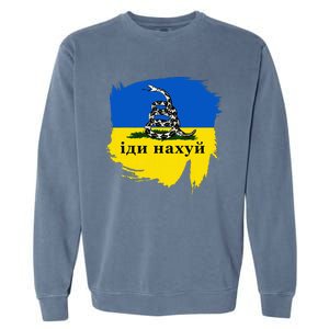 Russian Warship Go F Yourself Garment-Dyed Sweatshirt