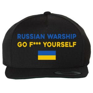 Russian Warship Go F Yourself Wool Snapback Cap