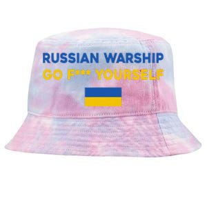 Russian Warship Go F Yourself Tie-Dyed Bucket Hat