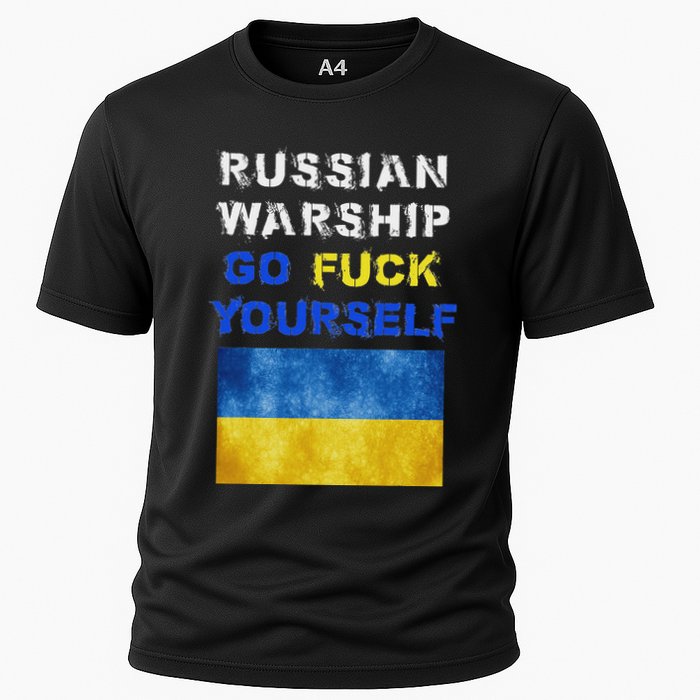Russian Warship Go F Yourself Cooling Performance Crew T-Shirt