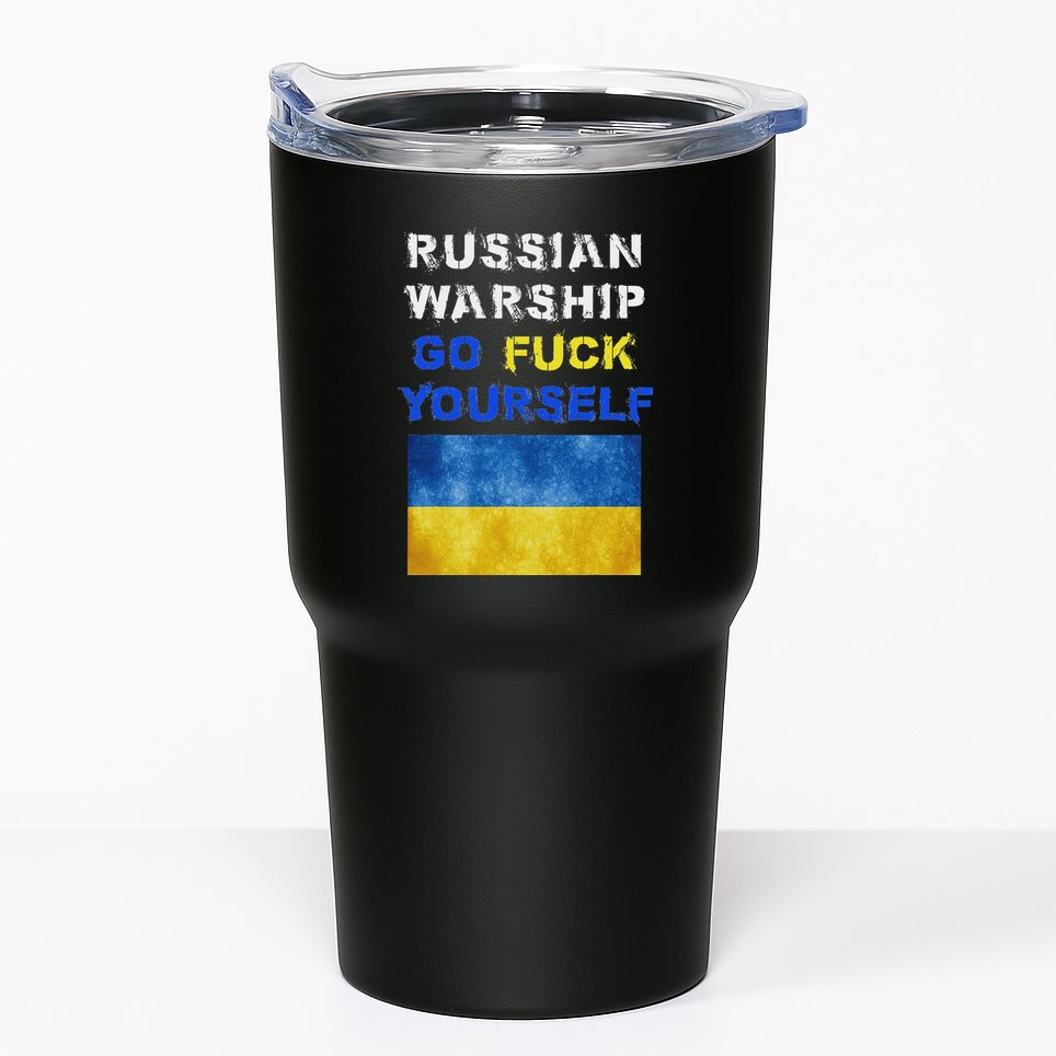 Russian Warship Go F Yourself Tumbler