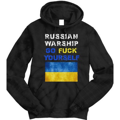 Russian Warship Go F Yourself Tie Dye Hoodie