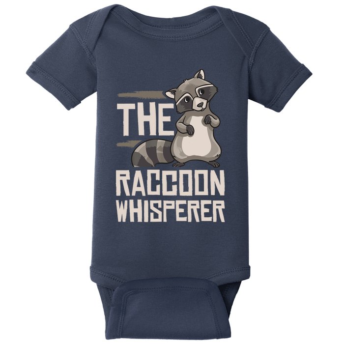 Raccoon Whisperer Gift Funny Racoon Baby Bodysuit