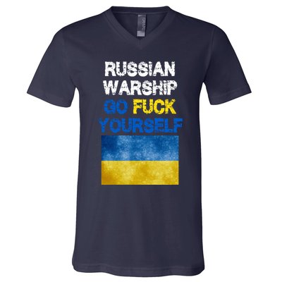 Russian Warship Go Fuck Yourself V-Neck T-Shirt