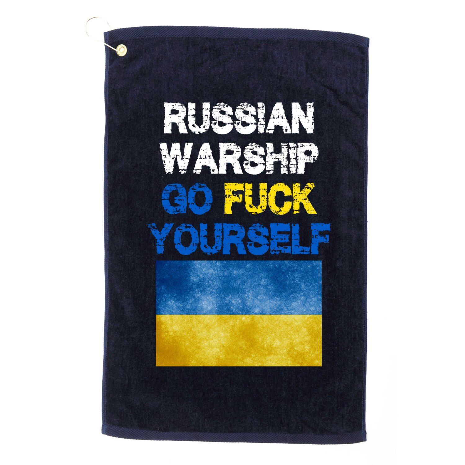 Russian Warship Go Fuck Yourself Golf Towel