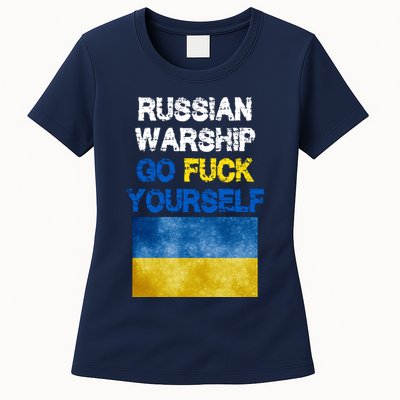 Russian Warship Go Fuck Yourself Womens T-Shirt