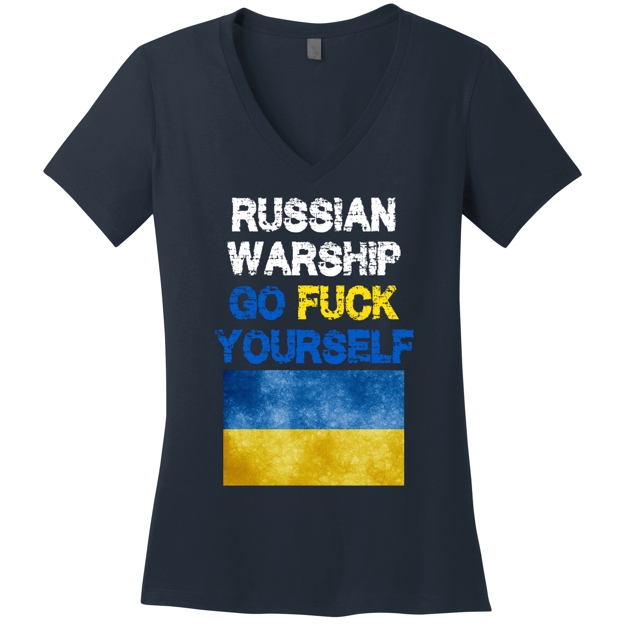 Russian Warship Go Fuck Yourself Women's V-Neck T-Shirt