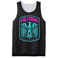 Retro Wolfsburg Germany Deutschland Vintage Air Cooled Rides Mesh Reversible Basketball Jersey Tank