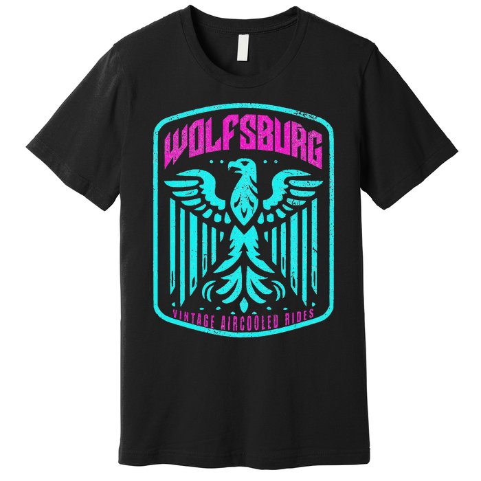 Retro Wolfsburg Germany Deutschland Vintage Air Cooled Rides Premium T-Shirt