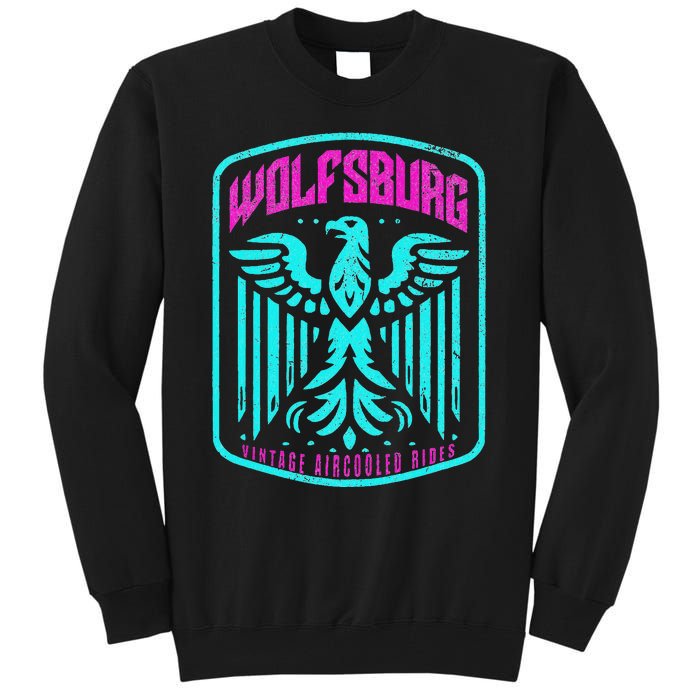 Retro Wolfsburg Germany Deutschland Vintage Air Cooled Rides Tall Sweatshirt