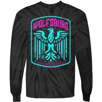 Retro Wolfsburg Germany Deutschland Vintage Air Cooled Rides Tie-Dye Long Sleeve Shirt