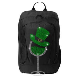 Rhinestone Wine Glasses Ing St Patricks Day Gift City Backpack