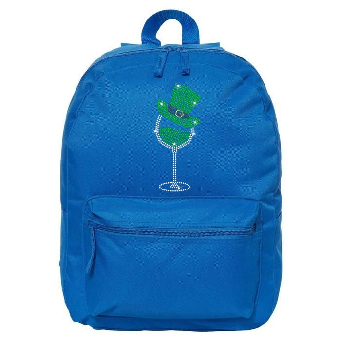 Rhinestone Wine Glasses Ing St Patricks Day Gift 16 in Basic Backpack