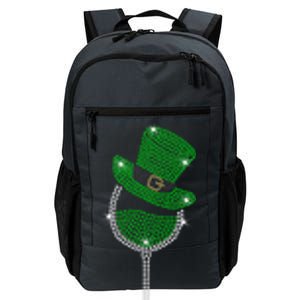 Rhinestone Wine Glasses Ing St Patricks Day Gift Daily Commute Backpack