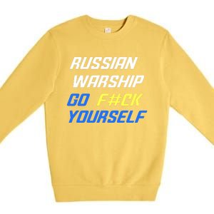 Russian Warship Go F#ck Yourself Premium Crewneck Sweatshirt