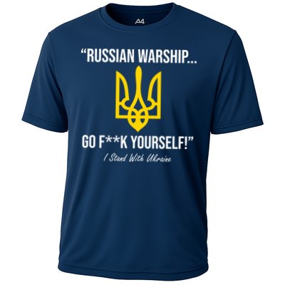 Russian Warship Go F**K Yourself I Stand With Ukraine Performance Shirt