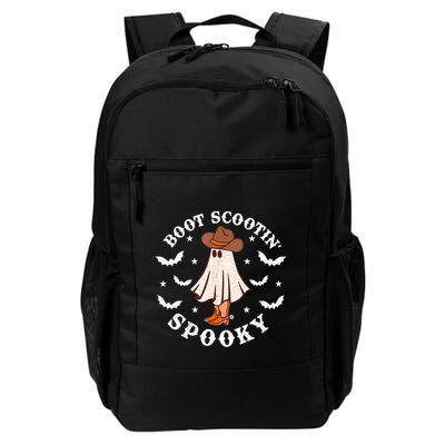 Retro Western Halloween Cute Ghost Funny Boot Scootin Spooky Gift Backpack