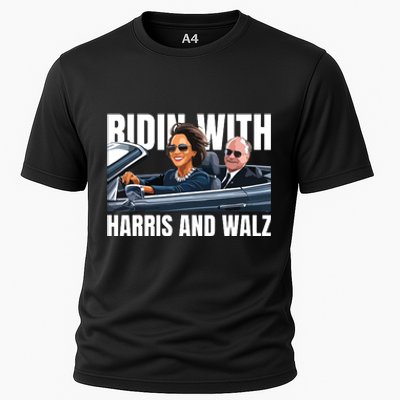 Ridin With Harris And Walz President Kamala Harris Tim Walz Cooling Performance Crew T-Shirt