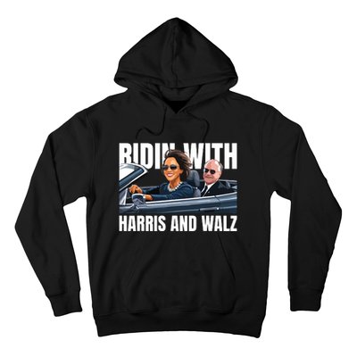 Ridin With Harris And Walz President Kamala Harris Tim Walz Hoodie