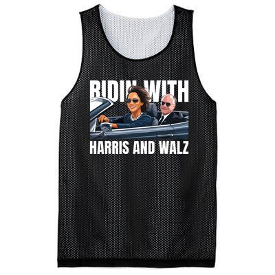 Ridin With Harris And Walz President Kamala Harris Tim Walz Mesh Reversible Basketball Jersey Tank