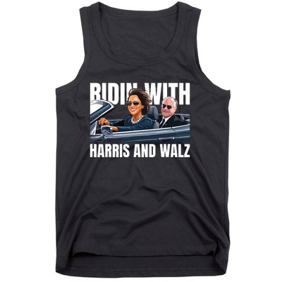 Ridin With Harris And Walz President Kamala Harris Tim Walz Tank Top