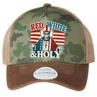Red White & Holy Pope Leo XIV First American Pope  Legacy Tie Dye Trucker Hat