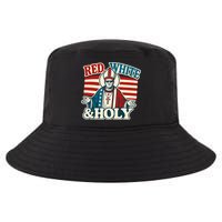 Red White & Holy Pope Leo XIV First American Pope  Cool Comfort Performance Bucket Hat