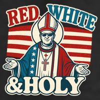 Red White & Holy Pope Leo XIV First American Pope  Cool Comfort Performance Bucket Hat