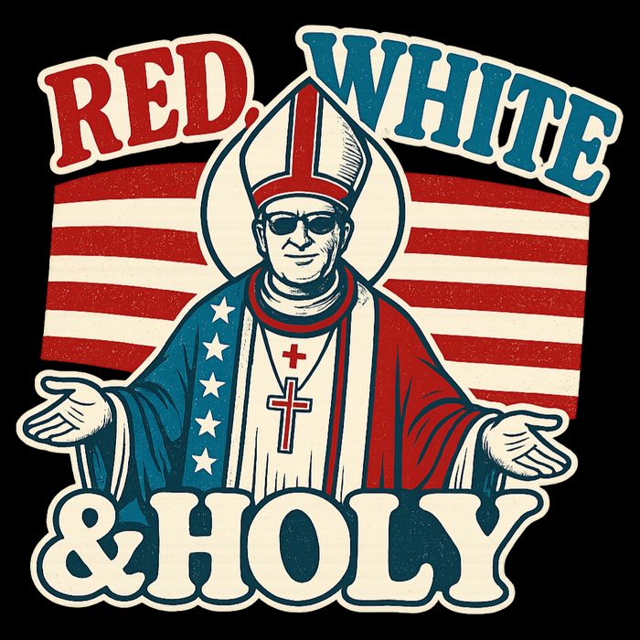 Red White & Holy Pope Leo XIV First American Pope  Cooling Performance Crew T-Shirt