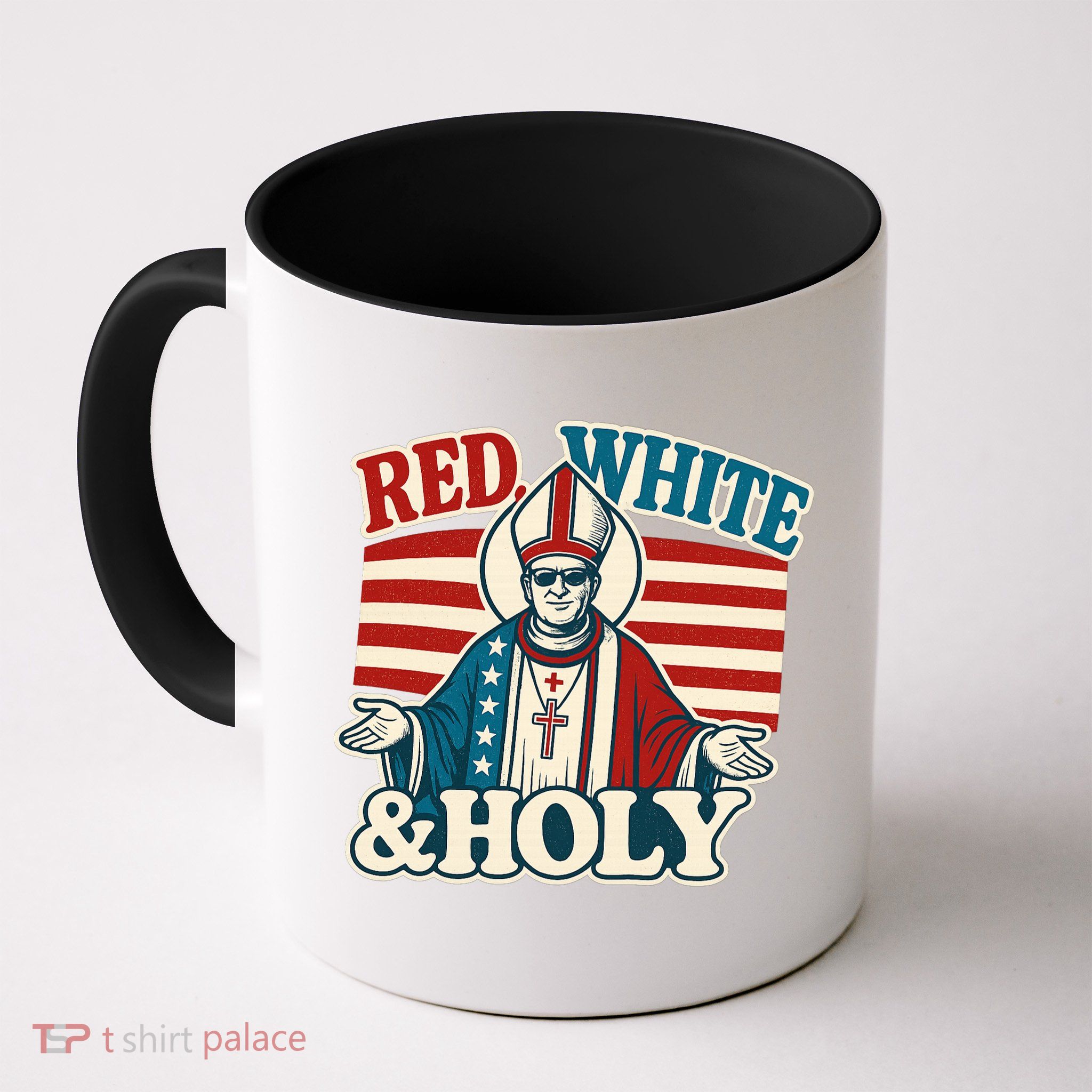 Red White & Holy Pope Leo XIV First American Pope  Mug