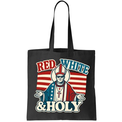 Red White & Holy Pope Leo XIV First American Pope  Bag