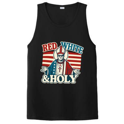 Red White & Holy Pope Leo XIV First American Pope  PosiCharge Competitor Tank