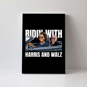 Ridin With Harris And Walz President Kamala Harris Tim Walz Canvas