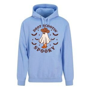 Retro Western Halloween Cute Ghost Funny Boot Scootin Spooky Unisex Surf Hoodie