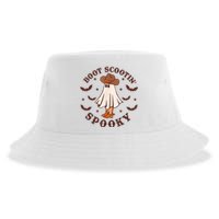 Retro Western Halloween Cute Ghost Funny Boot Scootin Spooky Sustainable Bucket Hat