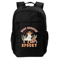 Retro Western Halloween Cow Ghost Boot Scootin Spooky Backpack