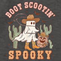 Retro Western Halloween Cow Ghost Boot Scootin Spooky Vector Backpack
