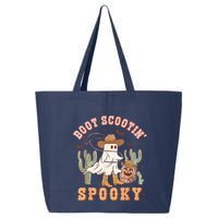 Retro Western Halloween Cow Ghost Boot Scootin Spooky 25L Jumbo Tote